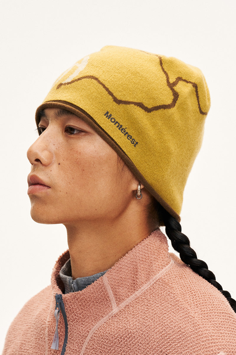 KOSU Wool-Blend Jacquard Knit Beanie