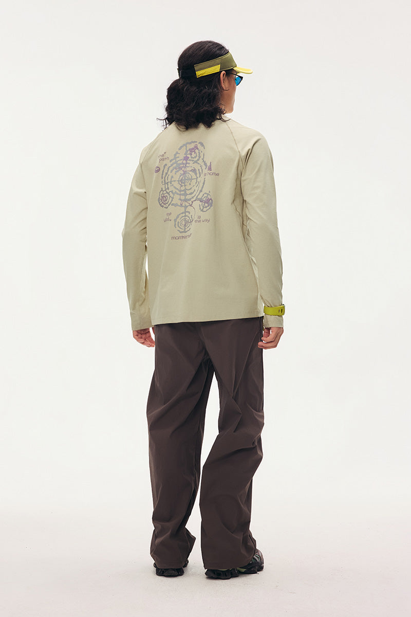 「岩叙」速乾グラフィック ロングスリーブTシャツ