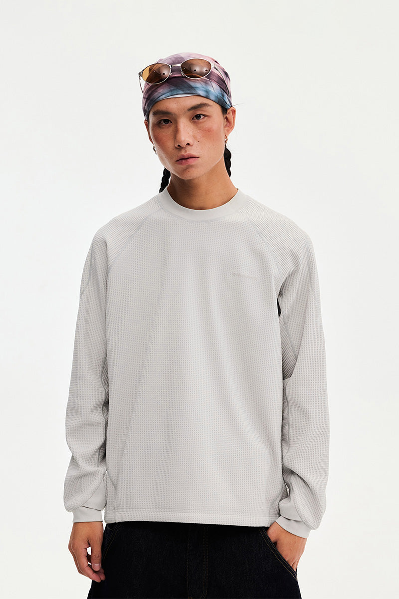 Quick-Dry Waffle Long-Sleeve T-Shirt — Men's