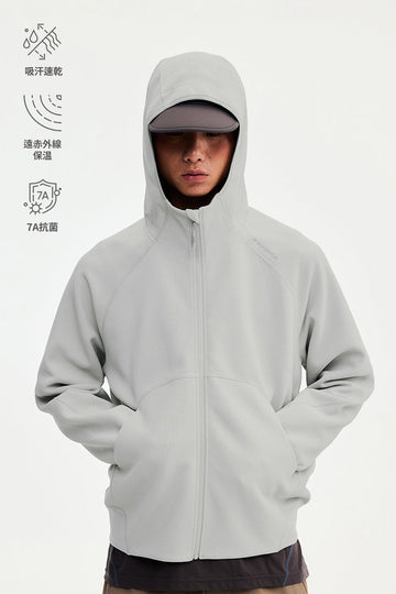 Monterest 速乾ワッフルコクーンジップパーカー メンズ product image