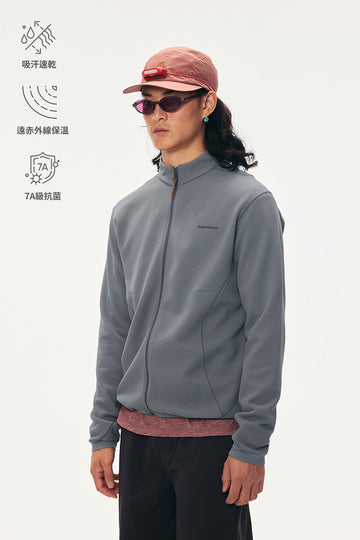 Monterest スタンドカラーワッフルミッドレイヤー メンズ product image