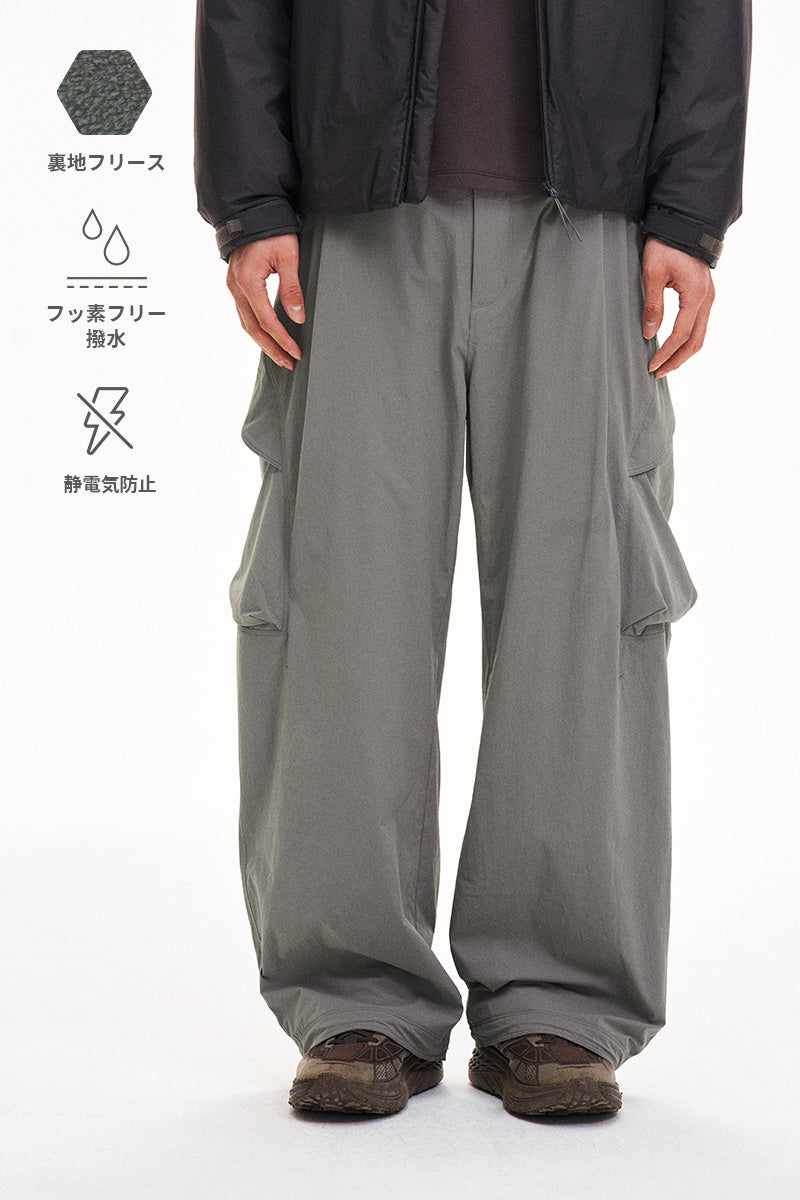 Water-Repellent Brushed-Lining Work Pants