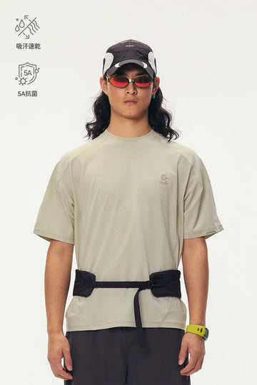 Quick-Dry Waffle Short-Sleeve T-Shirt