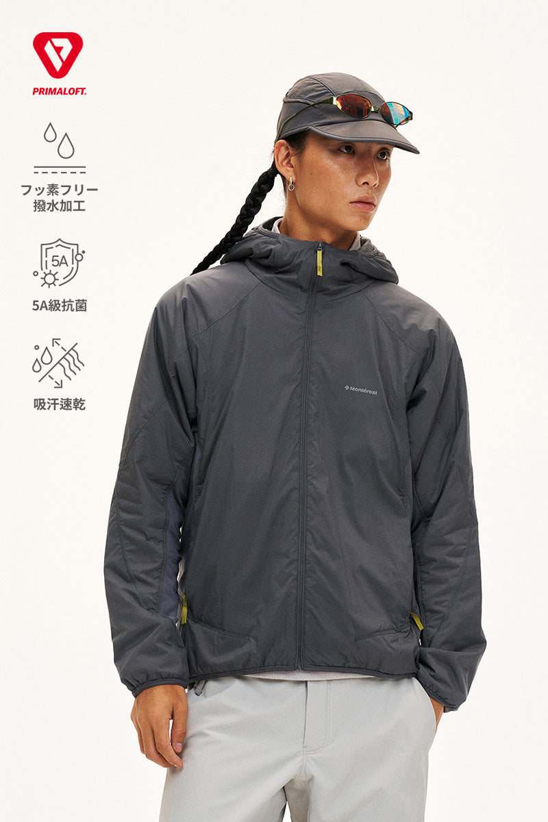 PrimaLoft® Gold フード付き中綿ジャケット メンズ