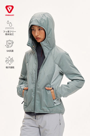 PrimaLoft® Gold フード付き中綿ジャケット レディース