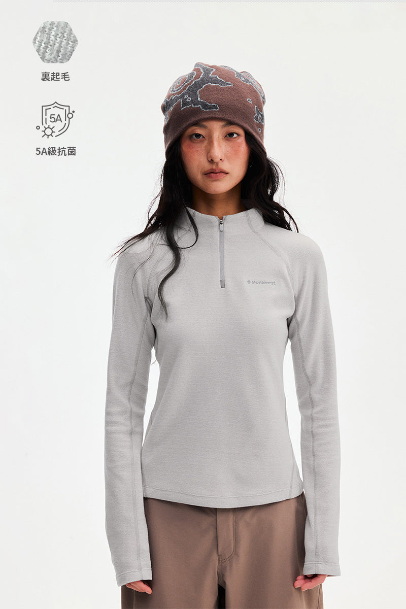Monterest レディース ハーフジップフリース product image