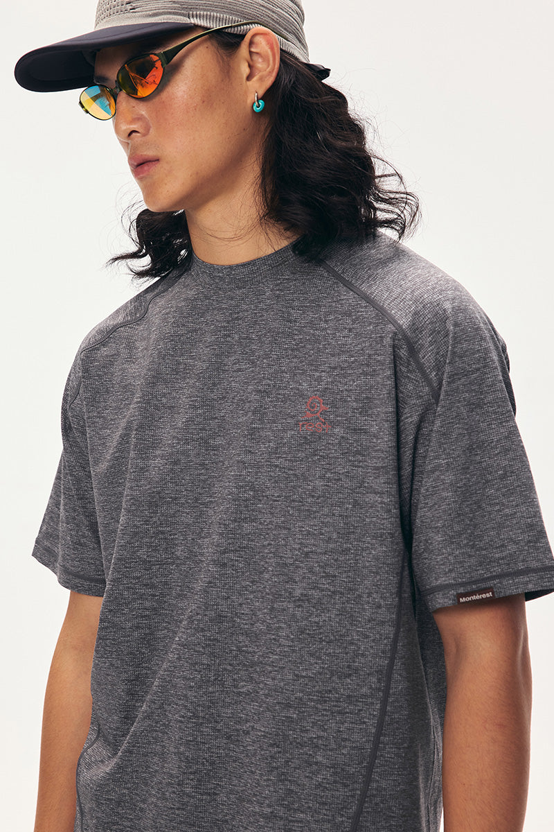 Quick-Dry Waffle Short-Sleeve T-Shirt