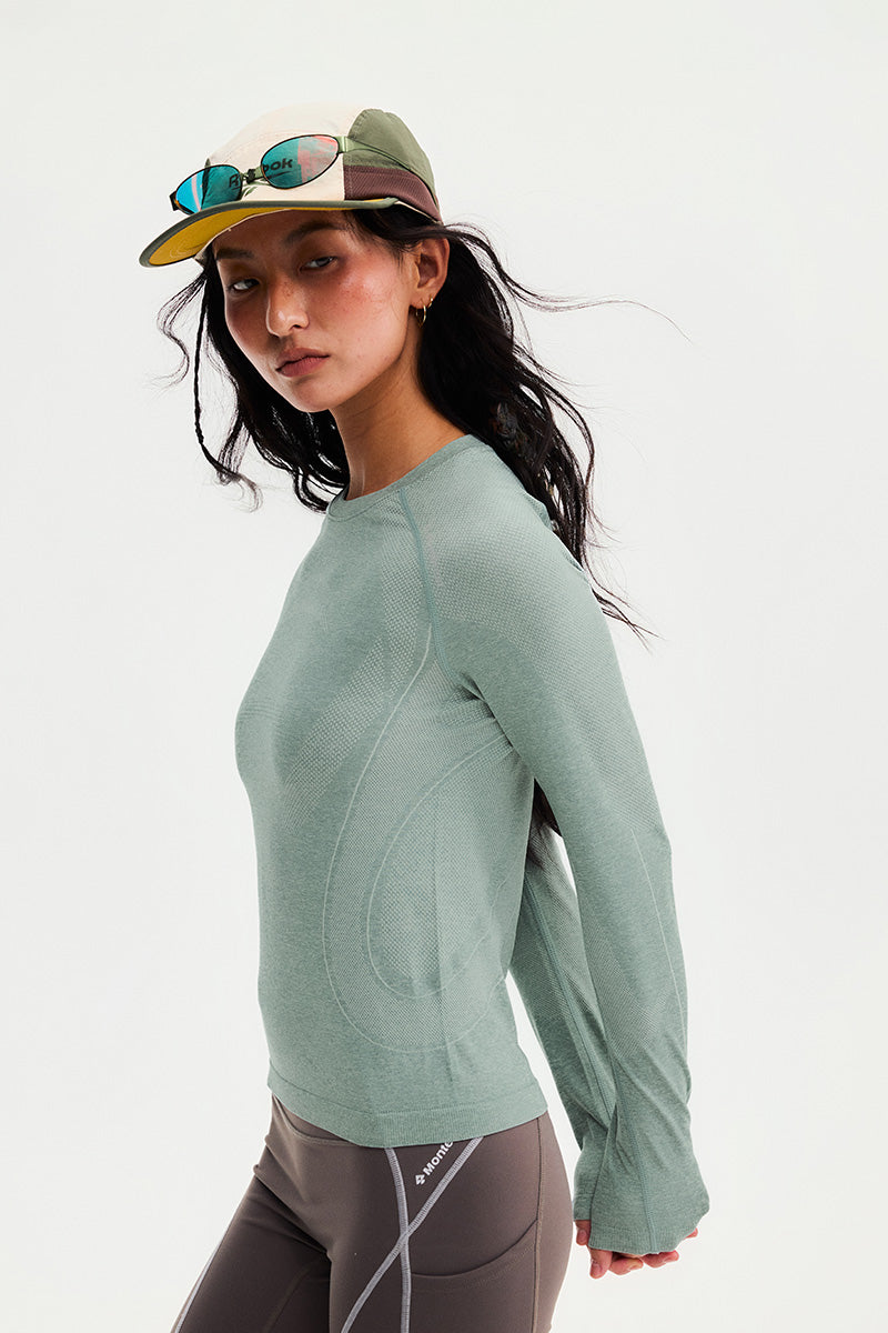 Monterest レディース シームレスロングスリーブTシャツ product image