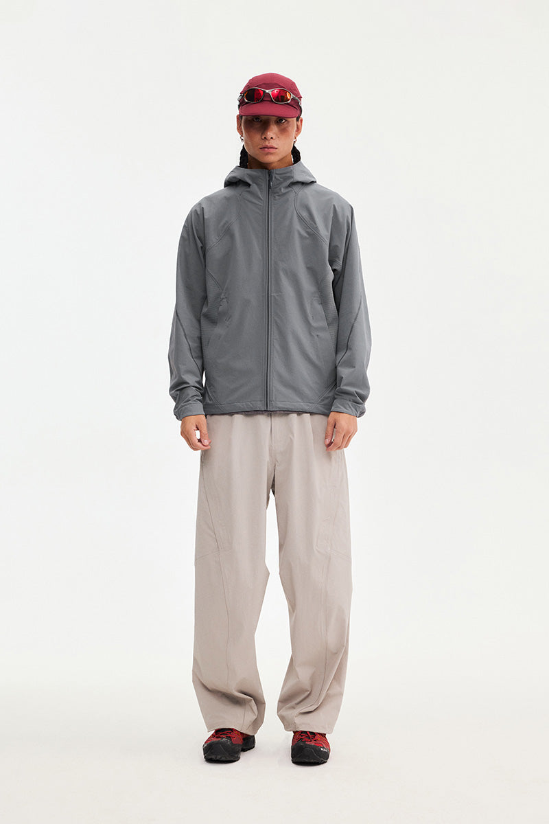 Water-Repellent Hooded Softshell Jacket — Men's