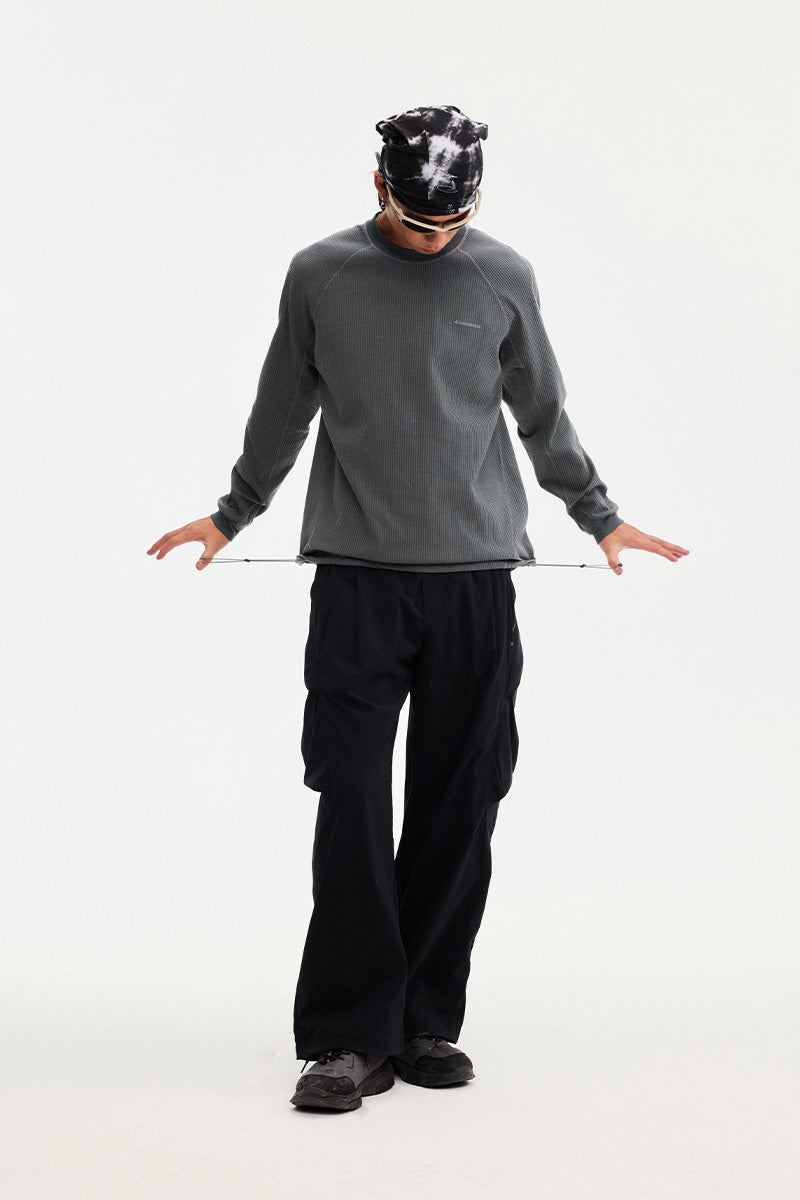 Quick-Dry Waffle Long-Sleeve T-Shirt — Men's