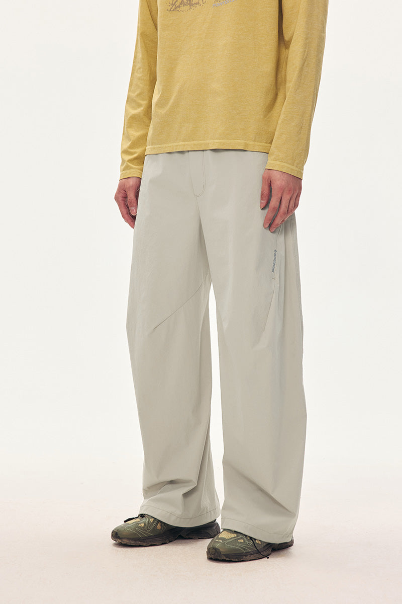 Curved Seam Barrel Pants