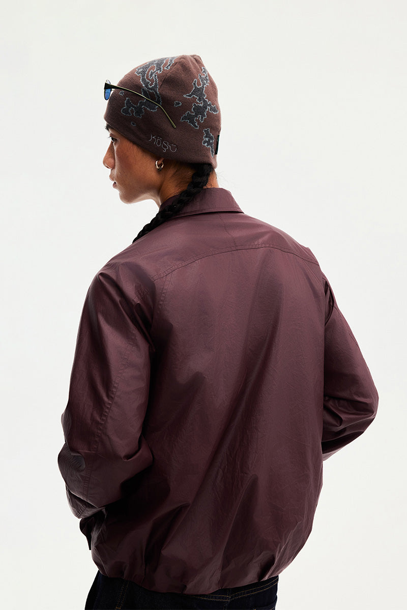 Collared Balloon-Hem Jacket — Men's