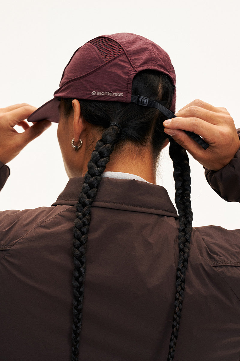 Water-repellent embroidered mesh cap