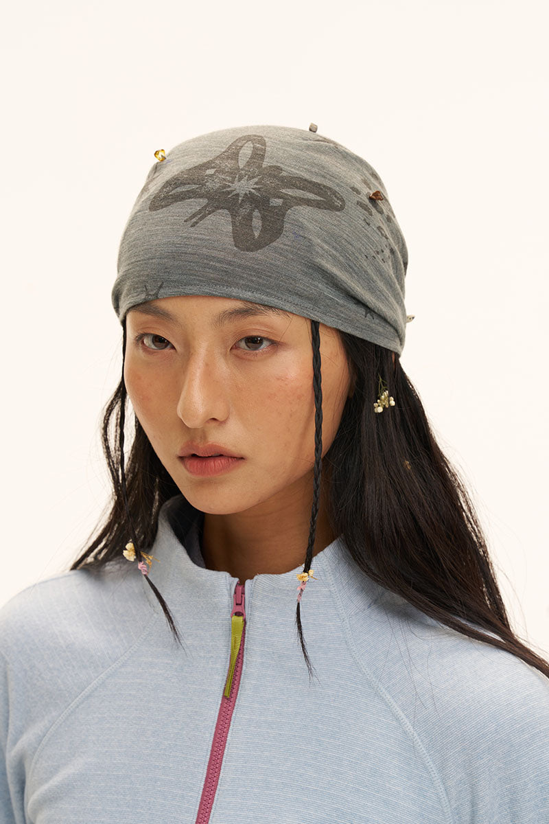 Monterest メリノウール混 プリントバンダナ product image