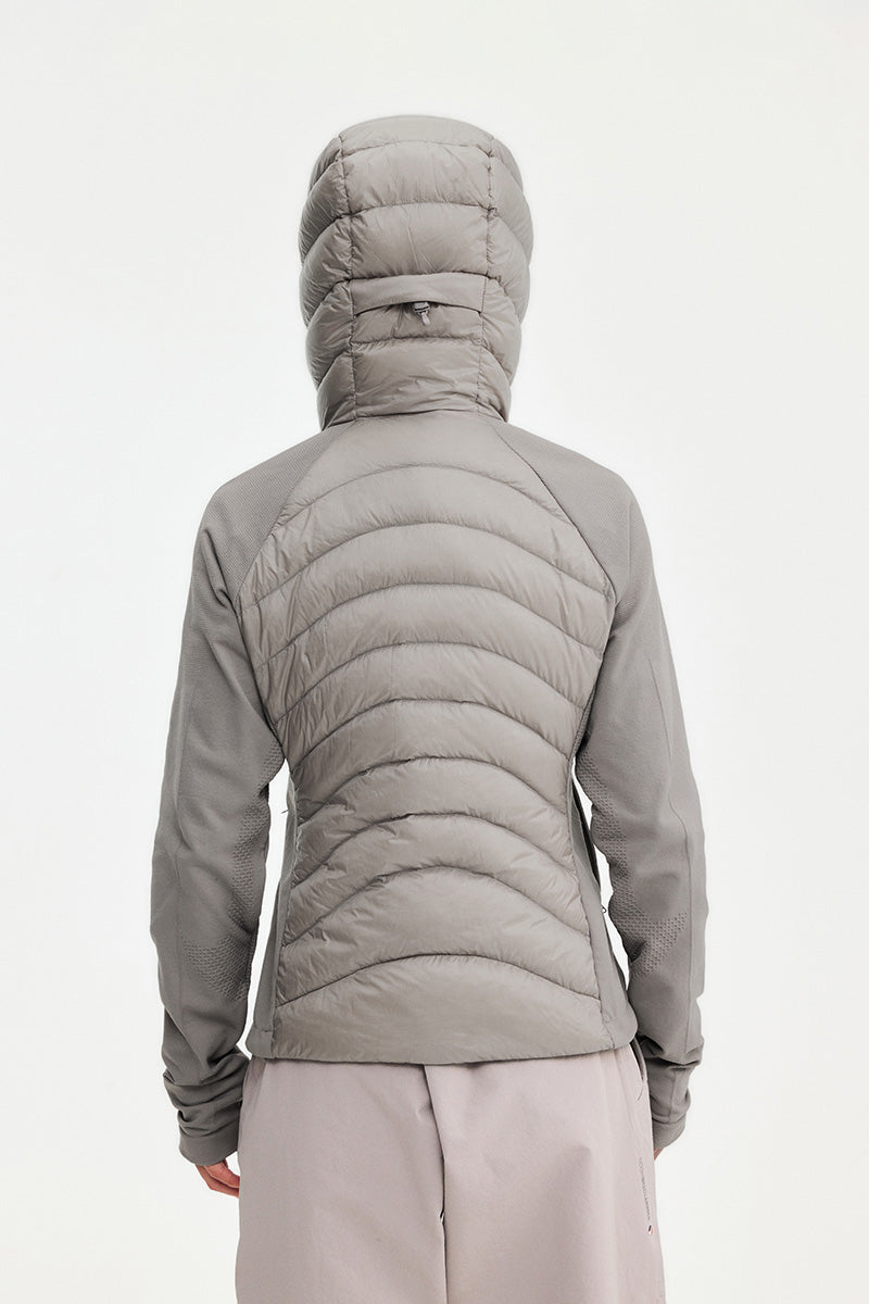 TTTM Water-Repellent Knit-Panel Down Jacket — Women's