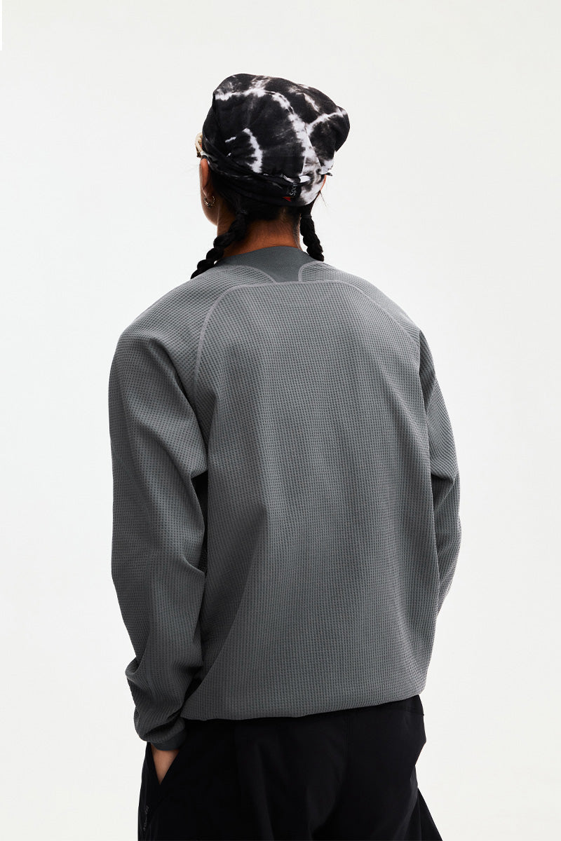 Quick-Dry Waffle Long-Sleeve T-Shirt — Men's