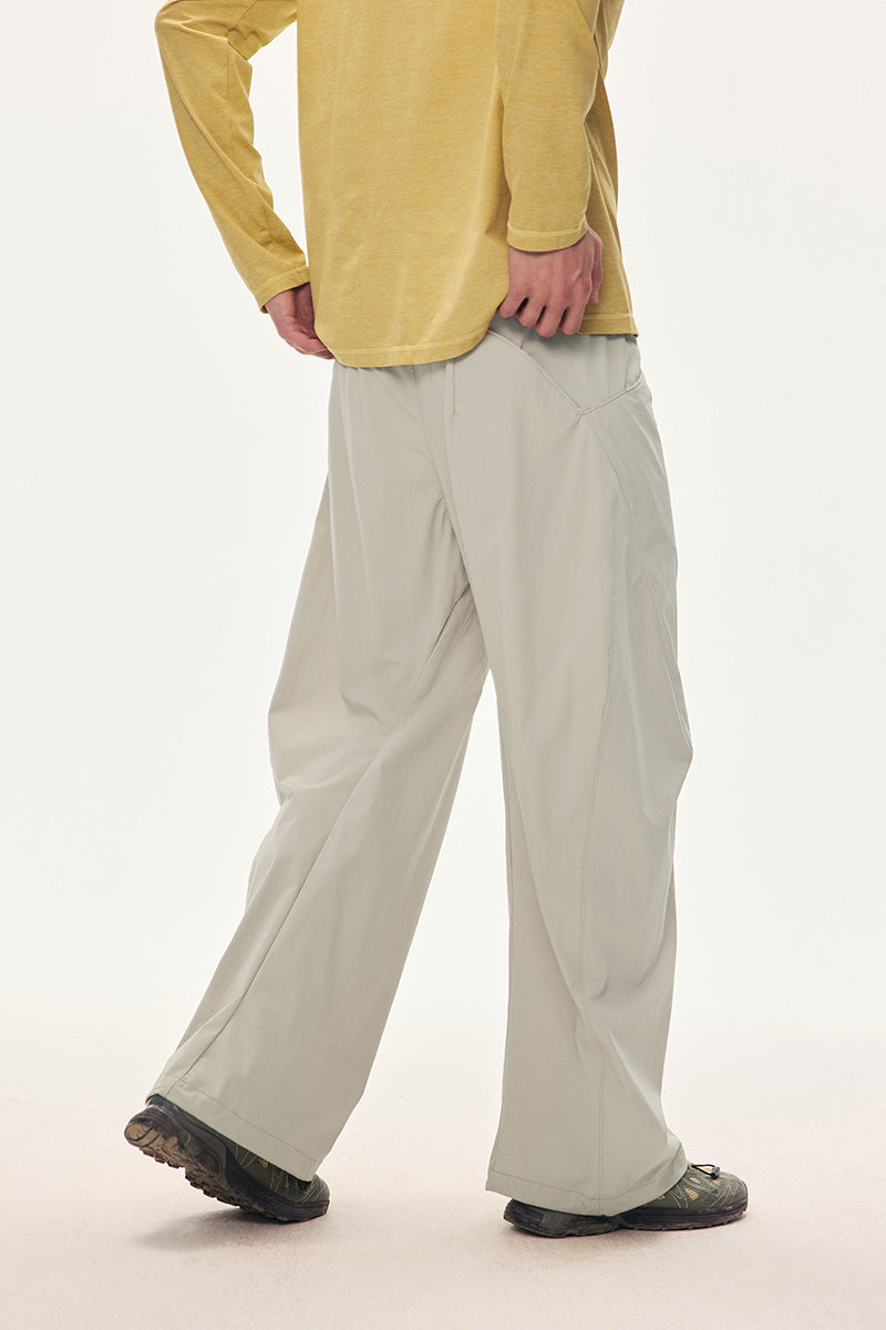 Curved Seam Barrel Pants