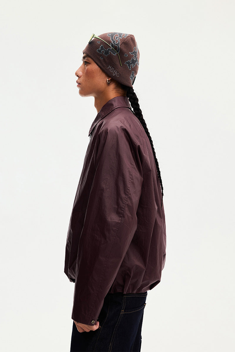 Collared Balloon-Hem Jacket — Men's