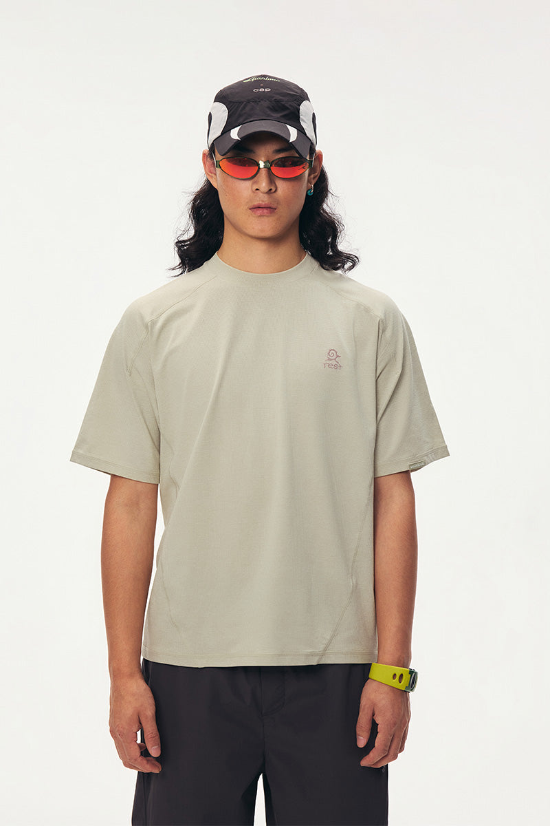 Quick-Dry Waffle Short-Sleeve T-Shirt