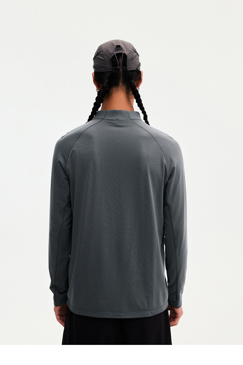 Men's Quick-Dry Half-Zip Long Sleeve T-Shirt