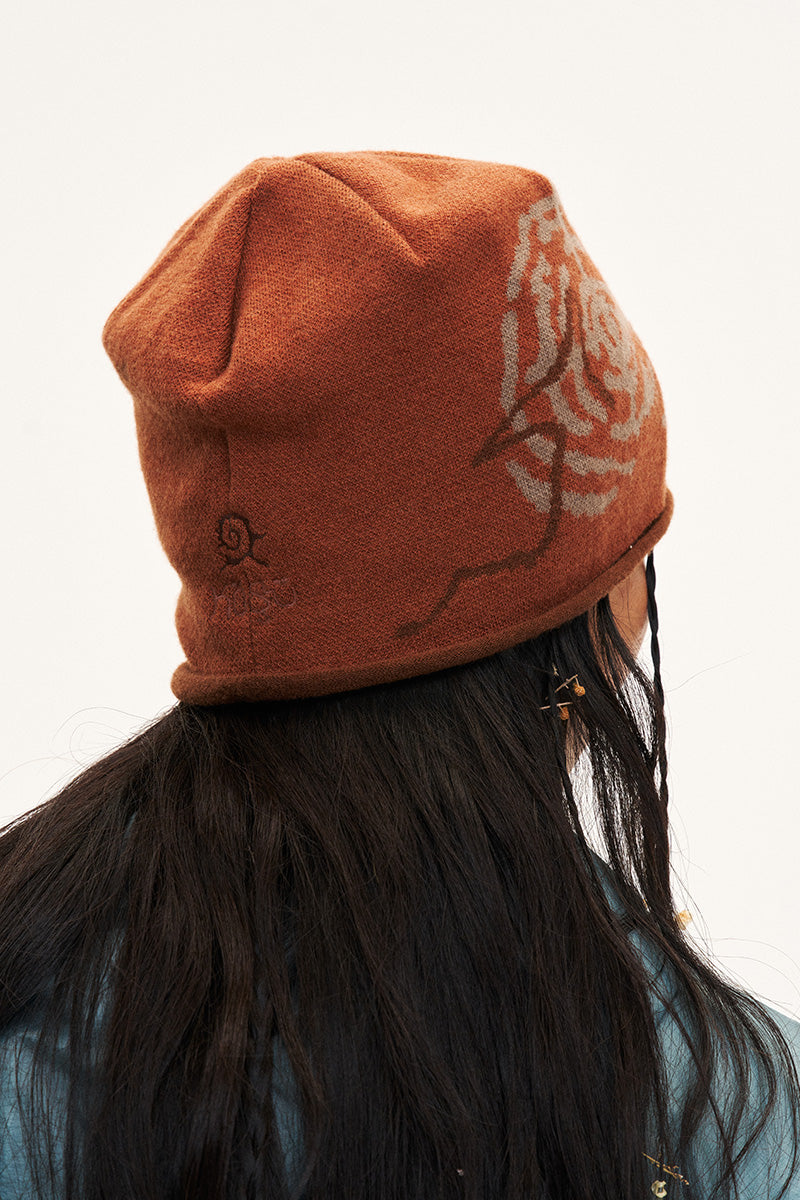 KOSU Wool-Blend Jacquard Knit Beanie
