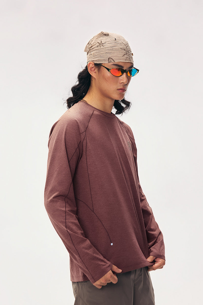 「岩叙」速乾グラフィック ロングスリーブTシャツ
