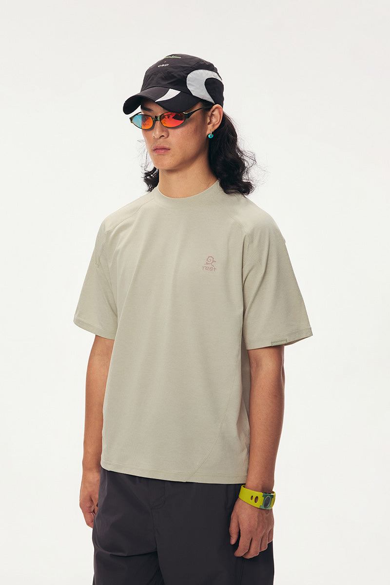 Quick-Dry Waffle Short-Sleeve T-Shirt