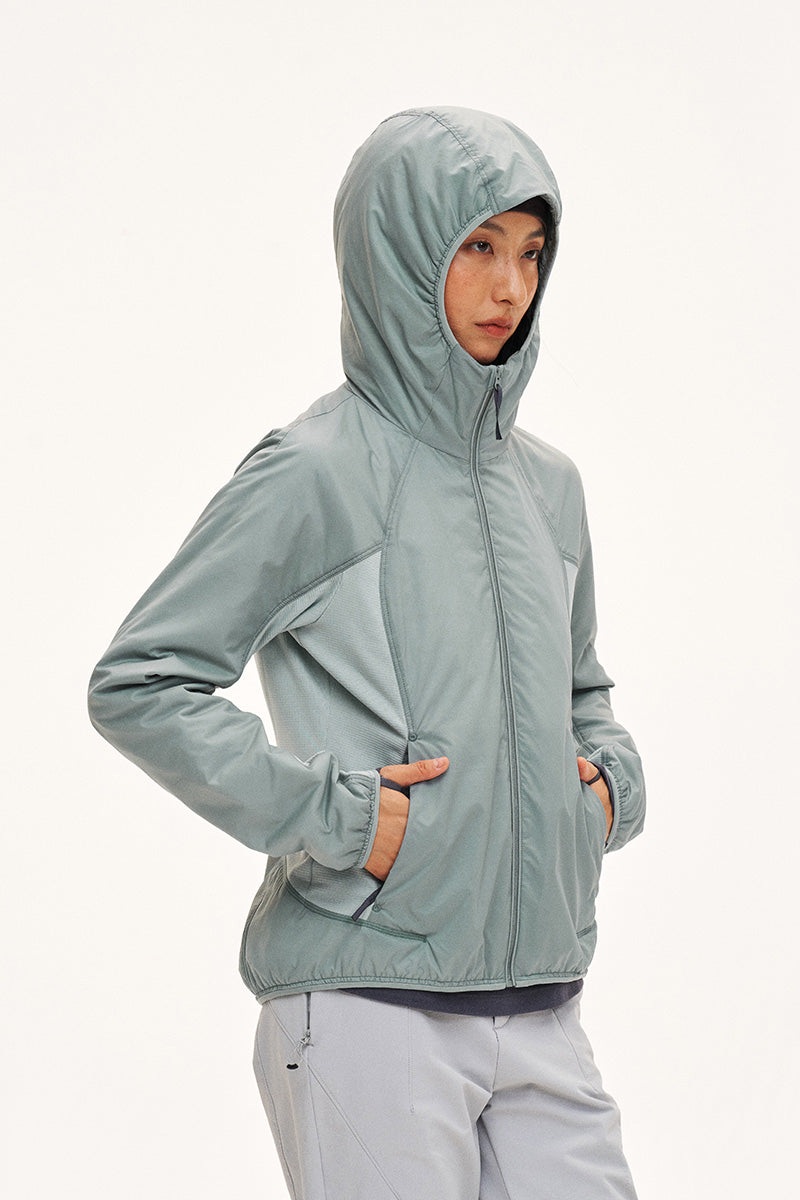 PrimaLoft® Gold フード付き中綿ジャケット レディース