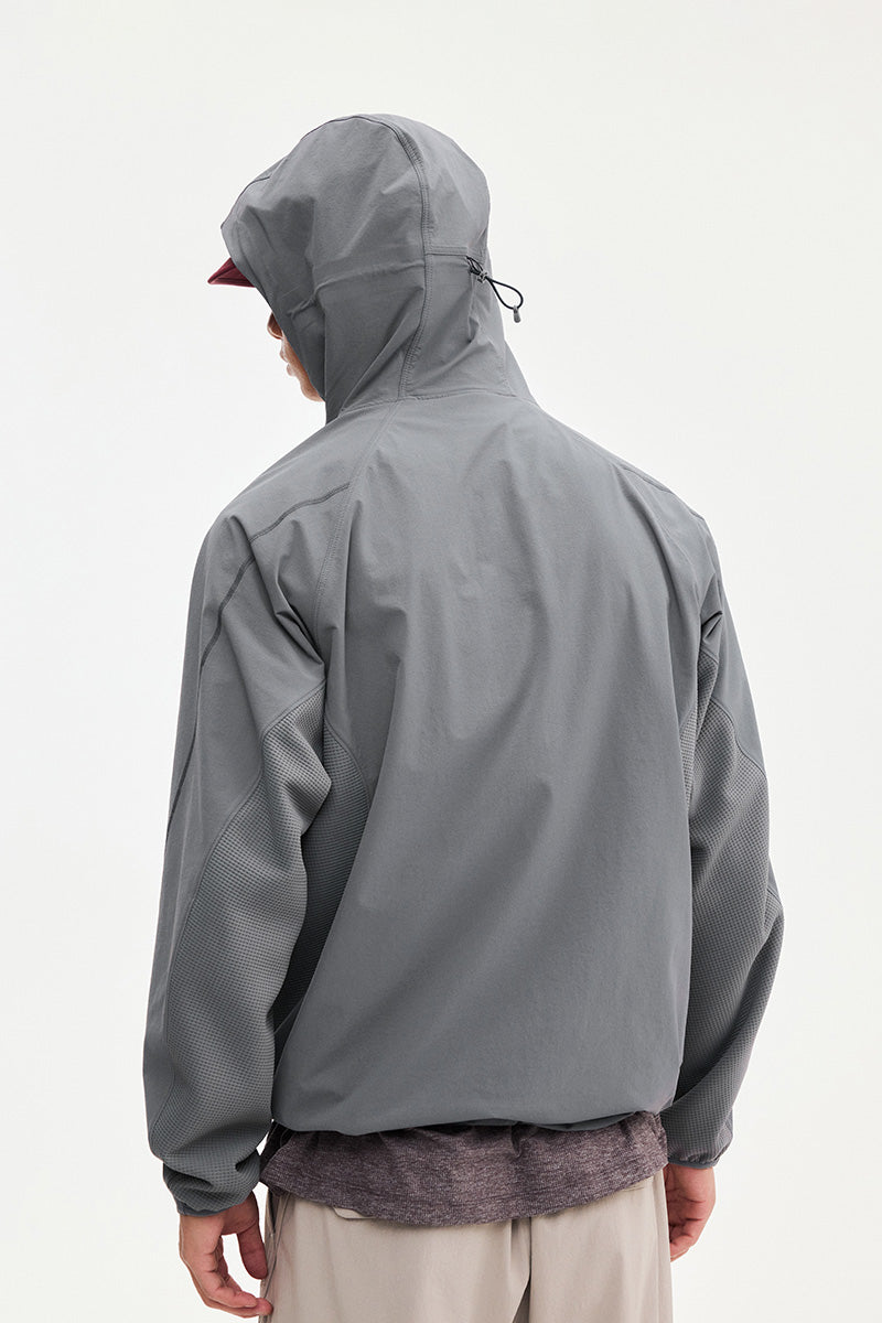 Water-Repellent Hooded Softshell Jacket — Men's