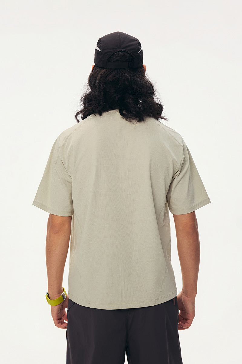 Quick-Dry Waffle Short-Sleeve T-Shirt