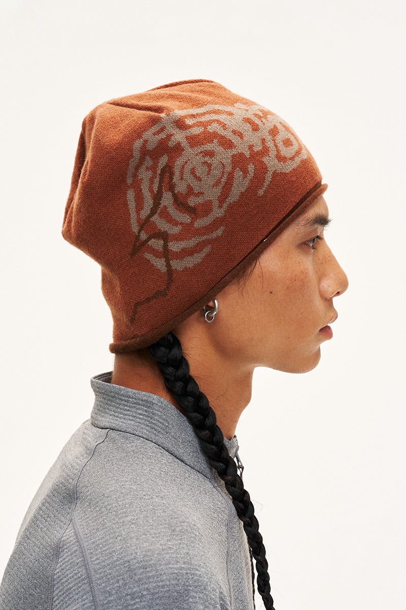 KOSU Wool-Blend Jacquard Knit Beanie