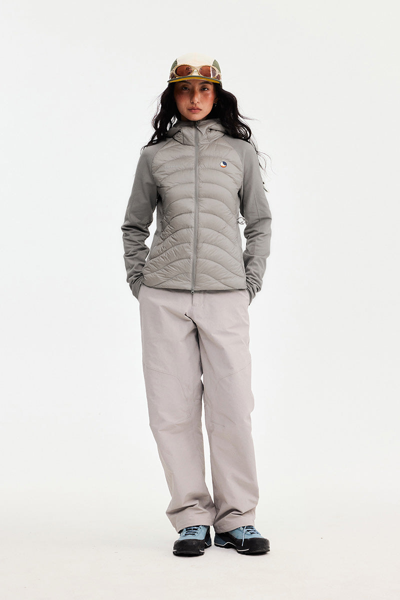 TTTM Water-Repellent Knit-Panel Down Jacket — Women's