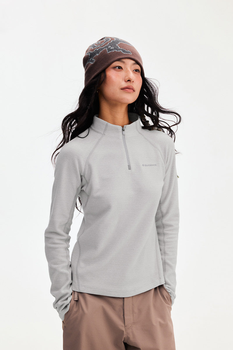 Monterest レディース ハーフジップフリース product image