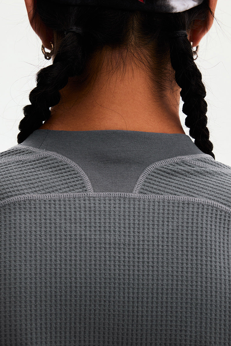 Quick-Dry Waffle Long-Sleeve T-Shirt — Men's