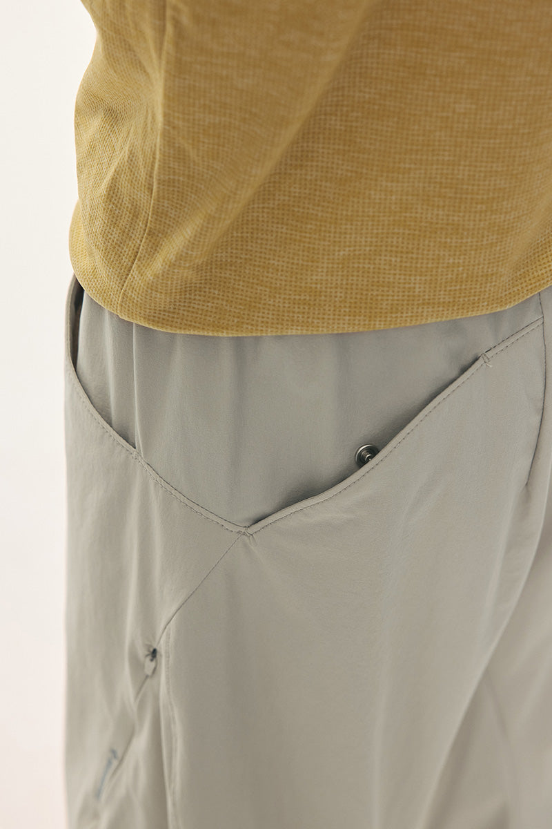 Curved Seam Barrel Pants