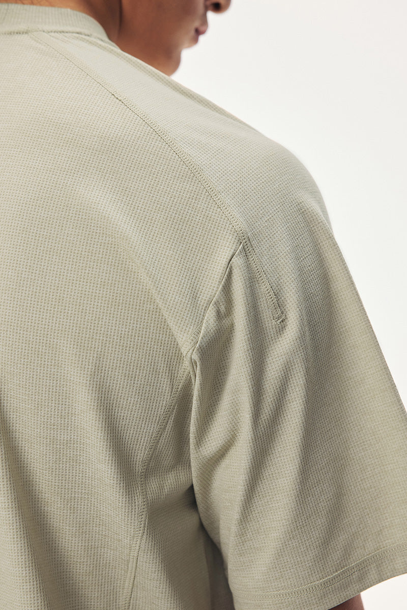 Quick-Dry Waffle Short-Sleeve T-Shirt