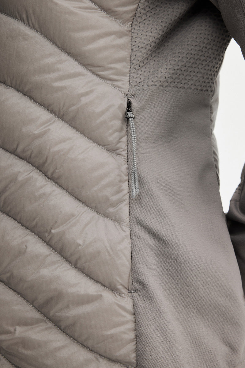 TTTM Water-Repellent Knit-Panel Down Jacket — Women's