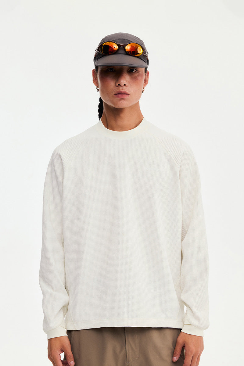 Quick-Dry Waffle Long-Sleeve T-Shirt — Men's