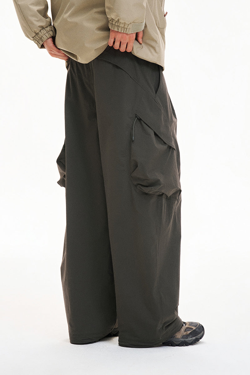 Water-Repellent Brushed-Lining Work Pants