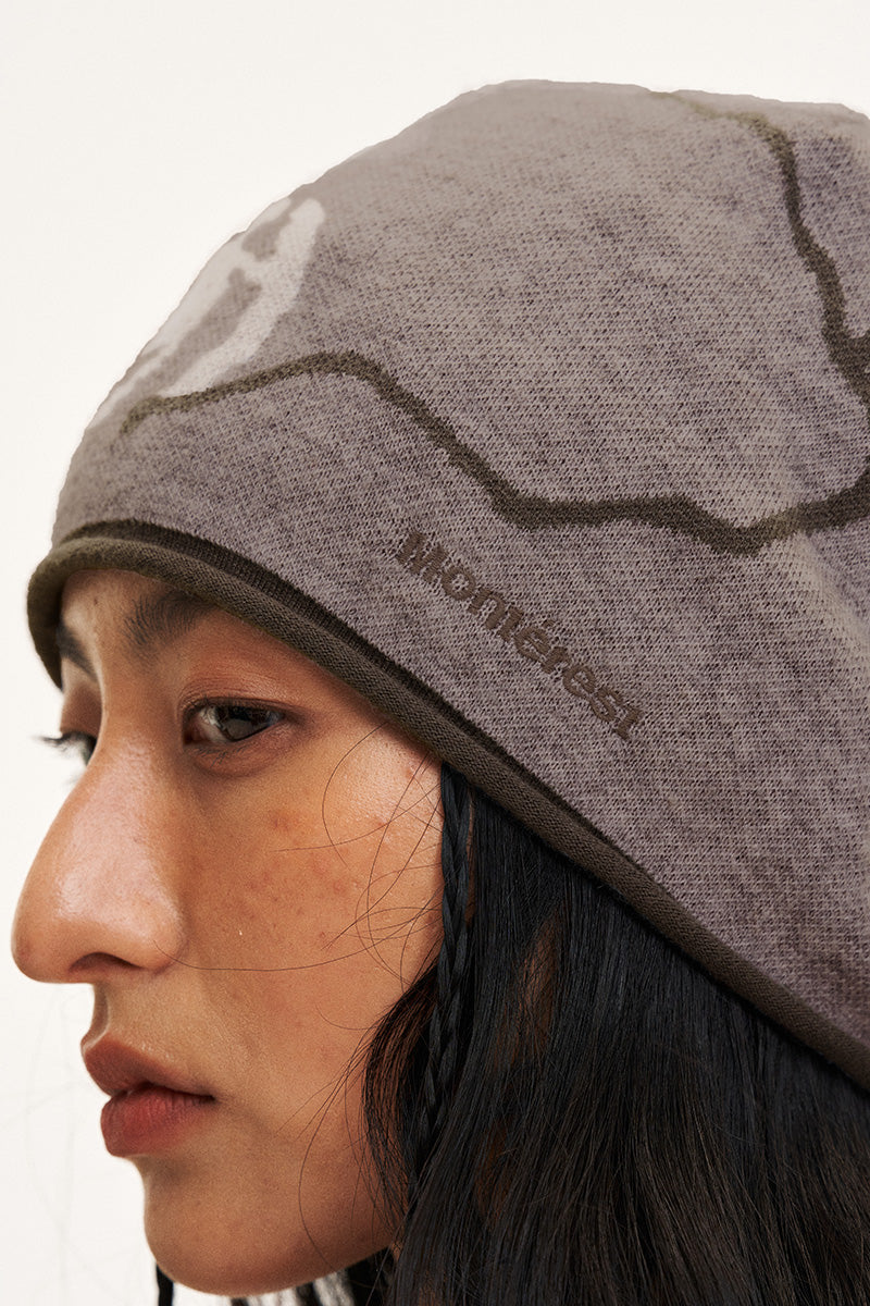 KOSU Wool-Blend Jacquard Knit Beanie
