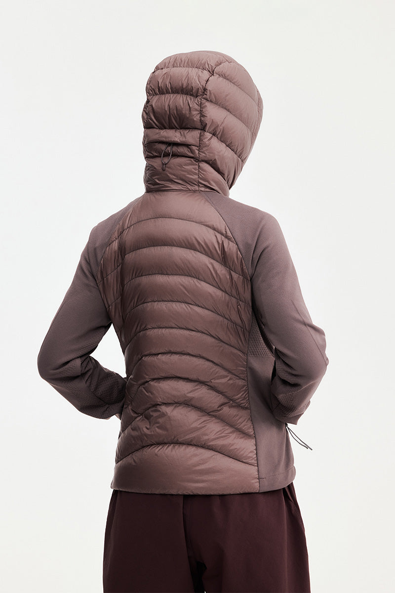 TTTM Water-Repellent Knit-Panel Down Jacket — Women's
