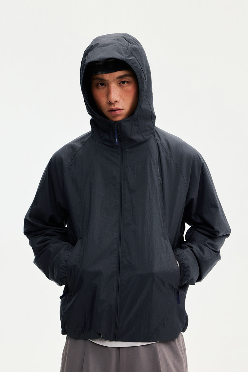 AIRFORM Water-Repellent Packable Hooded Jacket — Men's