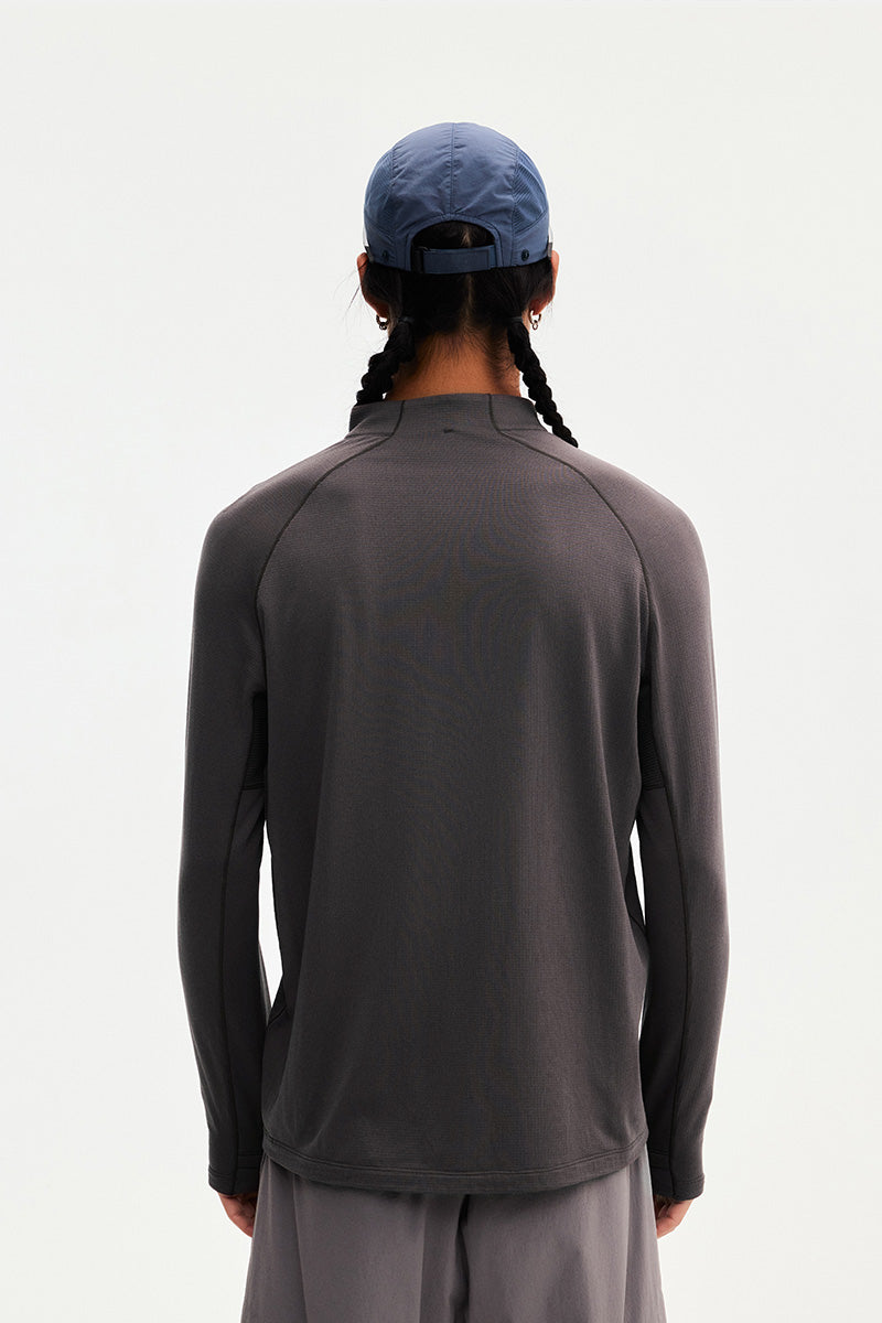 Men's Quick-Dry Half-Zip Long Sleeve T-Shirt