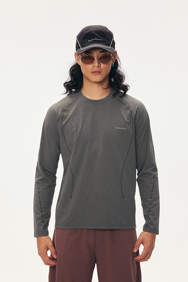 Antibacterial Quick-Drying Stretch Long-Sleeve T-Shirt
